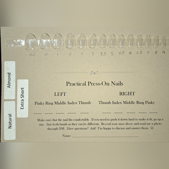 Sizing Kit Apres Gel-x Press On Nails Various Shapes & Lengths - Picture 12 of 12